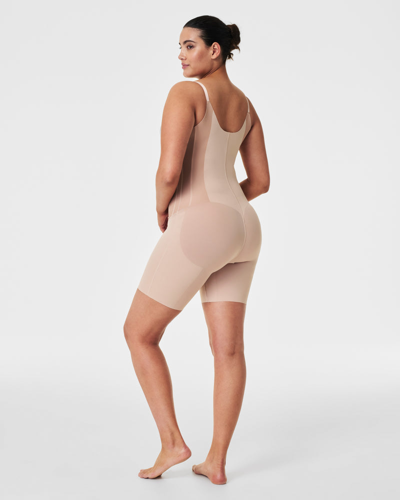 Open-Bust Mid-Thigh Bodysuit
