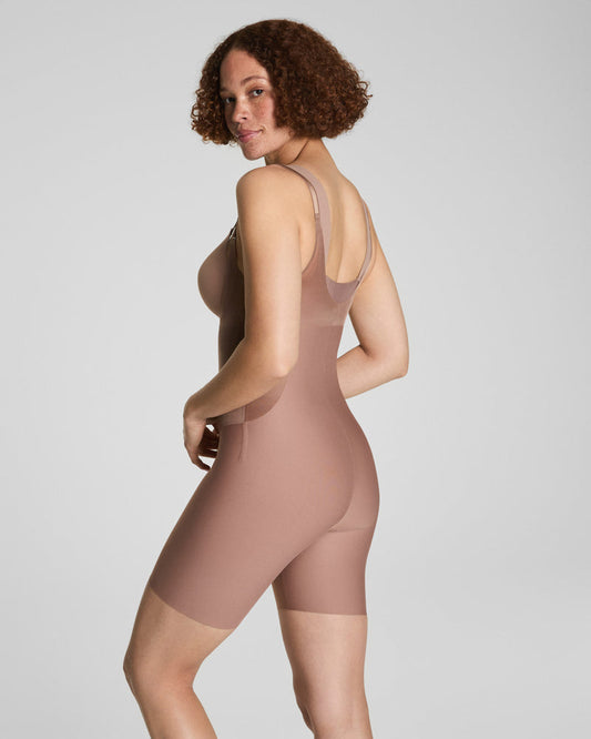Open-Bust Mid-Thigh Bodysuit