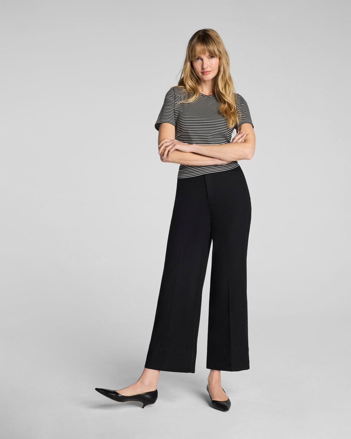 Cropped Wide Leg Pant