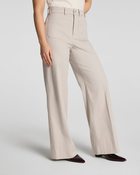 Wide Leg Pant with Patch Pockets