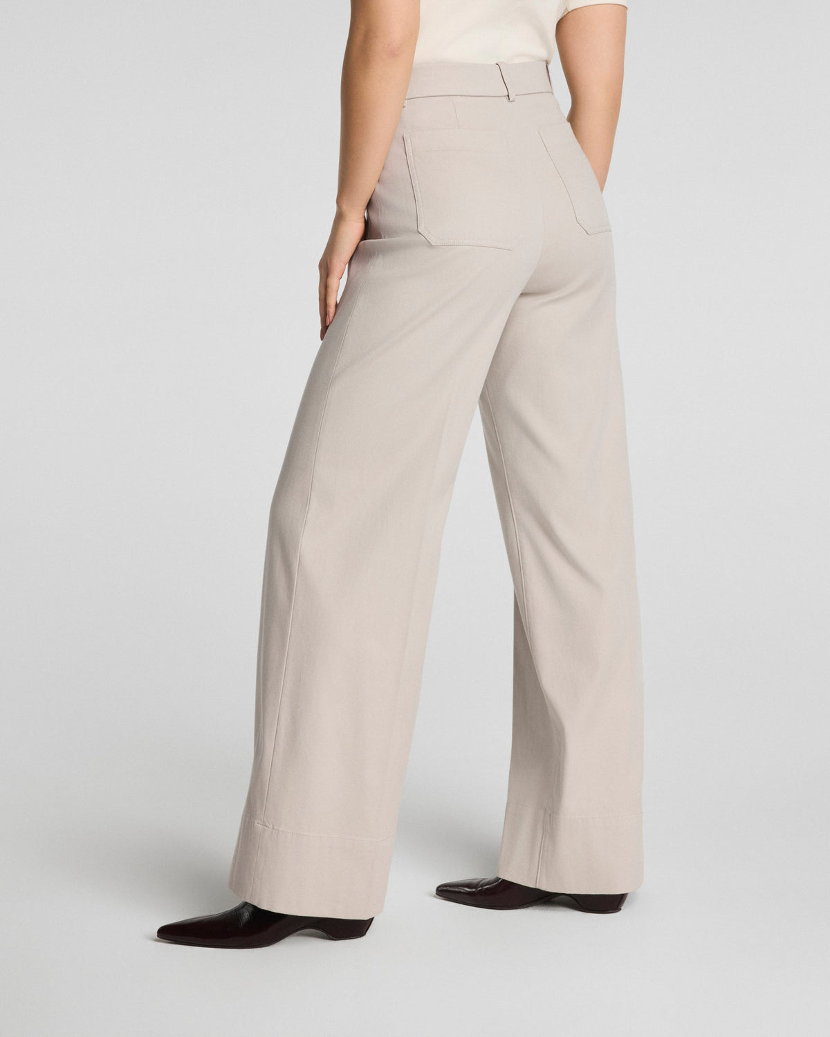 Wide Leg Pant with Patch Pockets