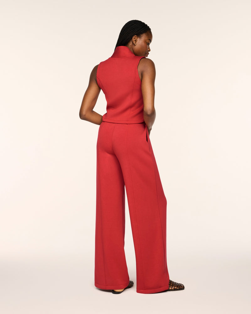 Shawl Collar Half Zip Jumpsuit