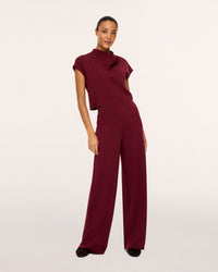 Draped Cowl Neck Jumpsuit