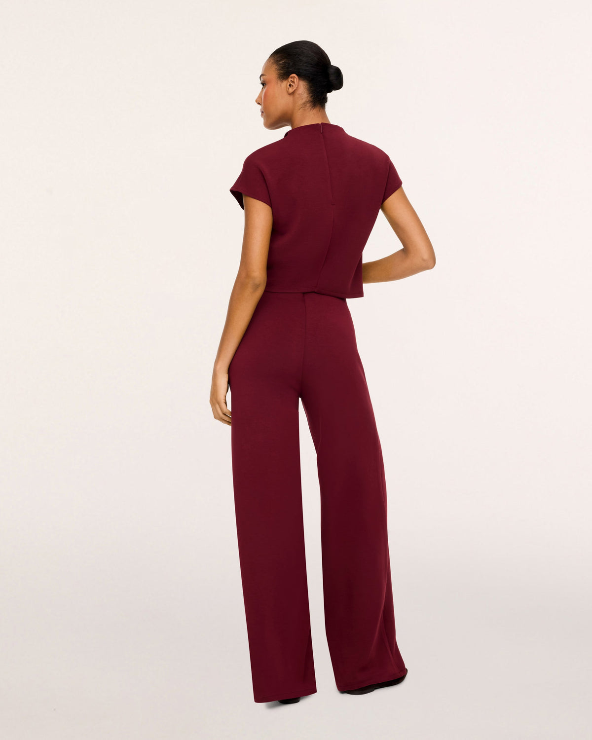 Draped Cowl Neck Jumpsuit