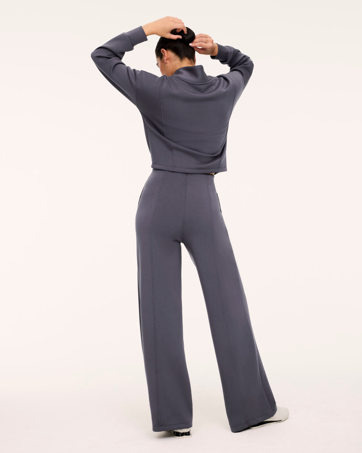 Long Sleeve Shawl Collar Jumpsuit