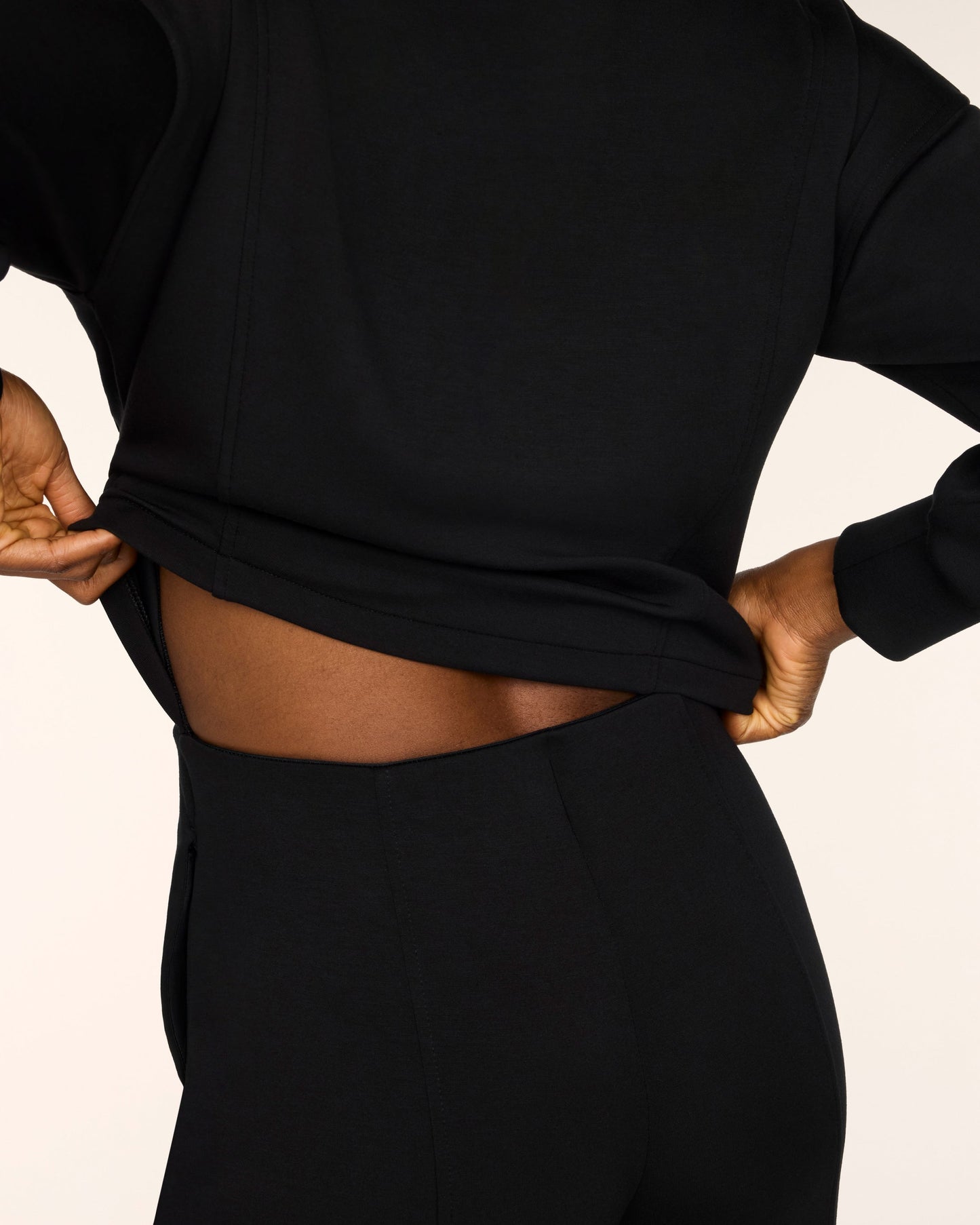 Long Sleeve Shawl Collar Jumpsuit