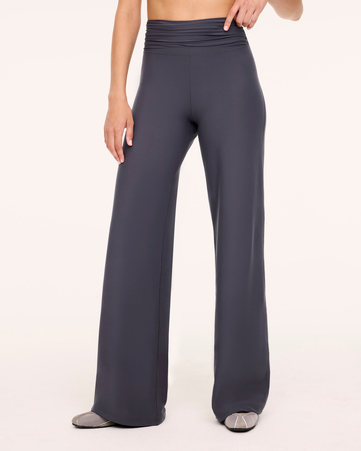 Ruched Wide Leg Pant